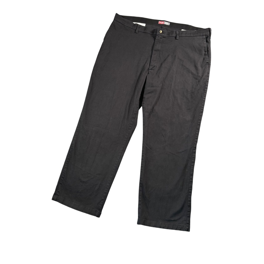 Wrangler Comfort Solutions Series Mens Black Chino Stretch Pants Size‎ 42x28.5